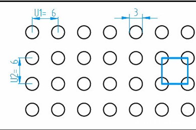 冲孔网板直排呈正方形