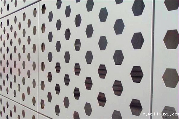 外墙冲孔板 六角孔冲孔板