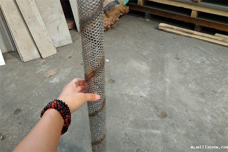 过滤管 镀锌圆孔网螺旋焊管