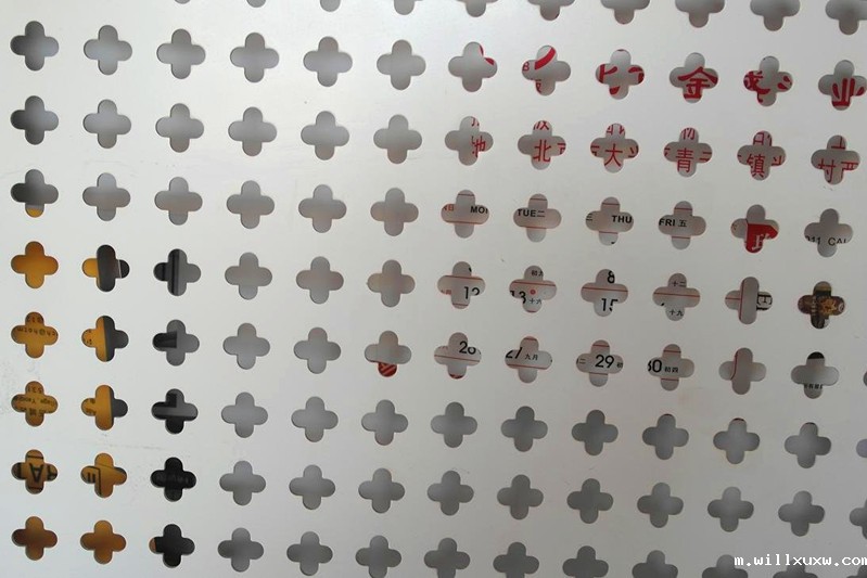 不锈钢装饰网 十字冲孔网