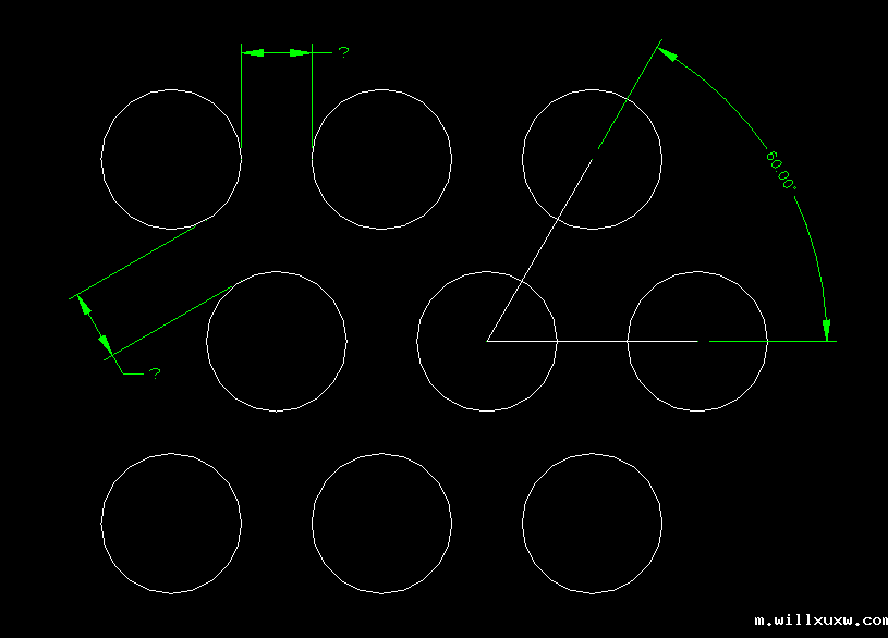 冲孔网边到边的距离示意图
